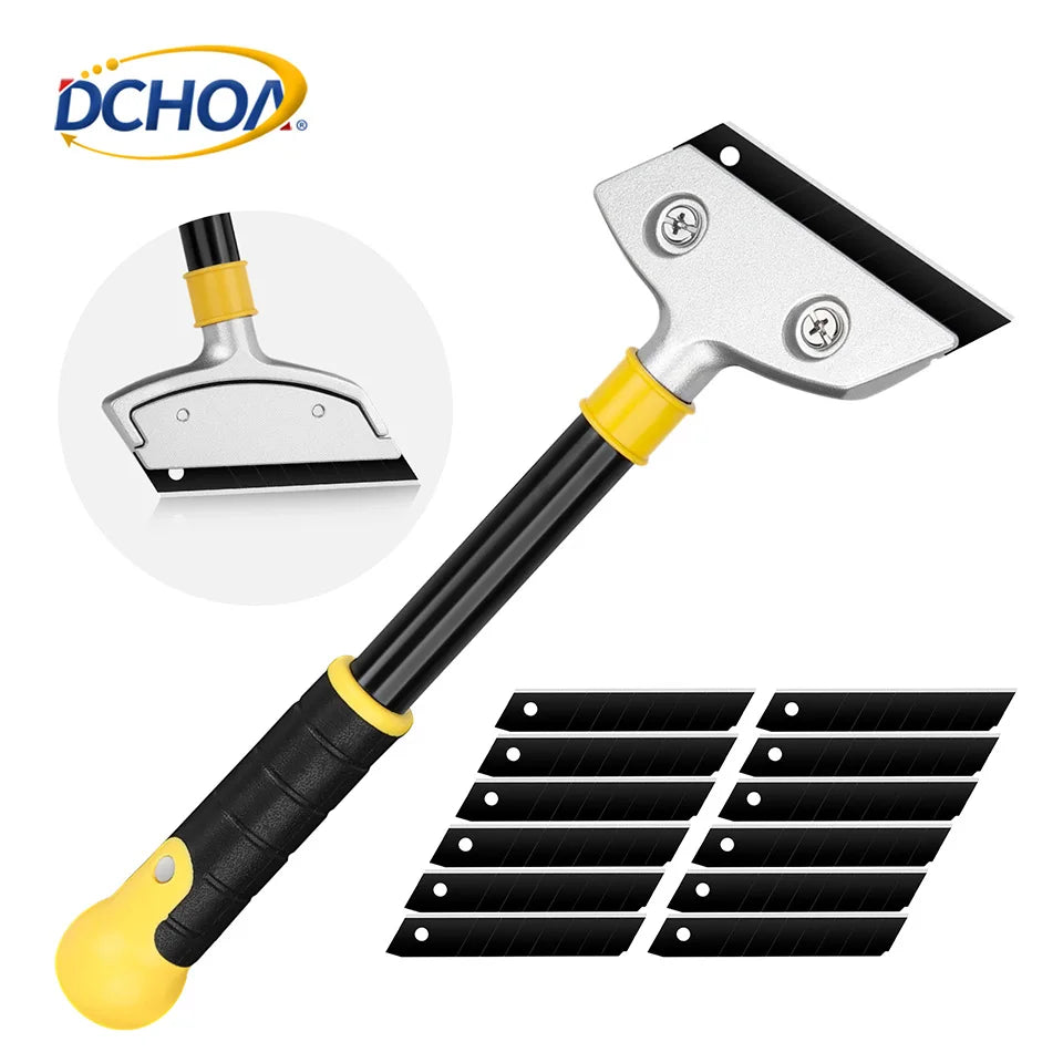 DCHOA Plastic Double Side Cleaning Scraper with Replaceable Blade