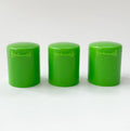 20-415 20mm Green Dispensing PP Plastic Flip Top Bottle Cap W/ .125 In. Orifice