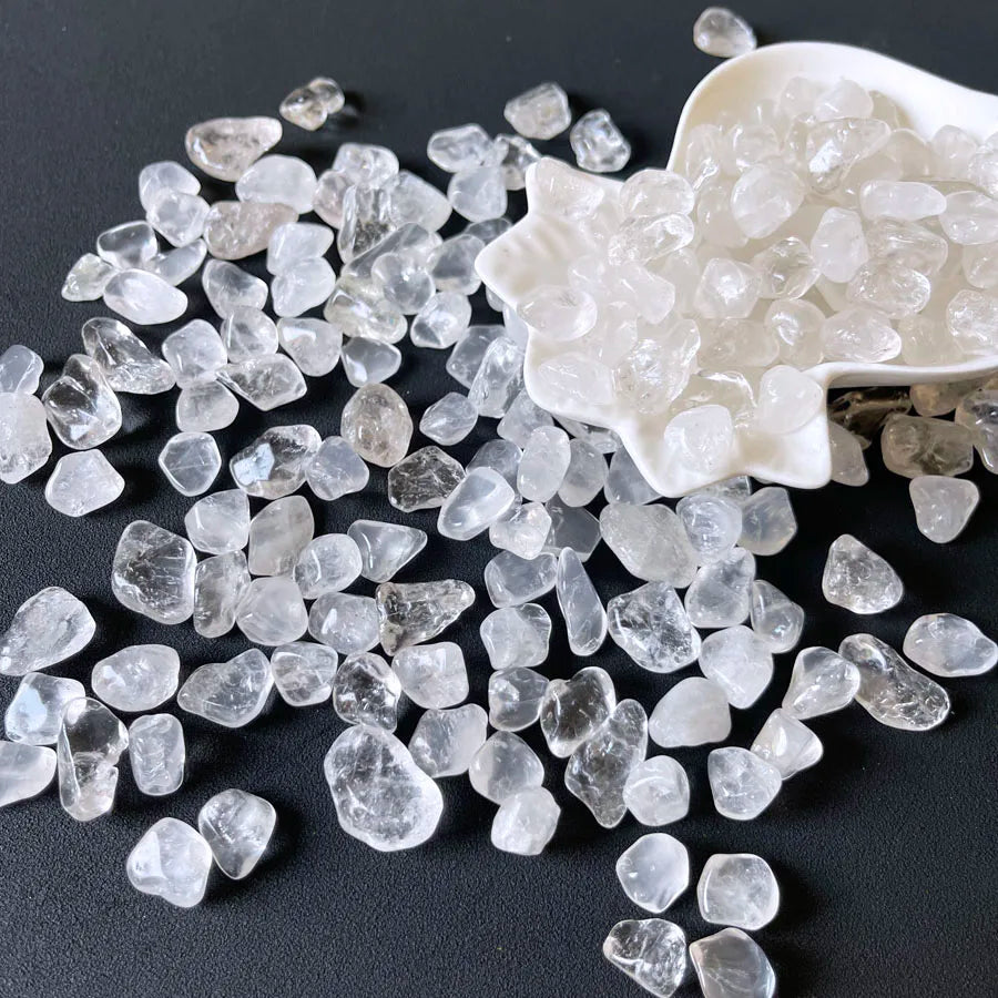 Natural Crystal Gravel Clear Quartz Crystal Chips for Home Decoration