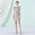 19190# Sequin Party Evening Dress Women's New Beaded Short Dress Fairy