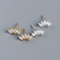 Wholesale New Design INS 925 Sterling Silver Jewelry Cubic Zirconia Stud Earrings Women