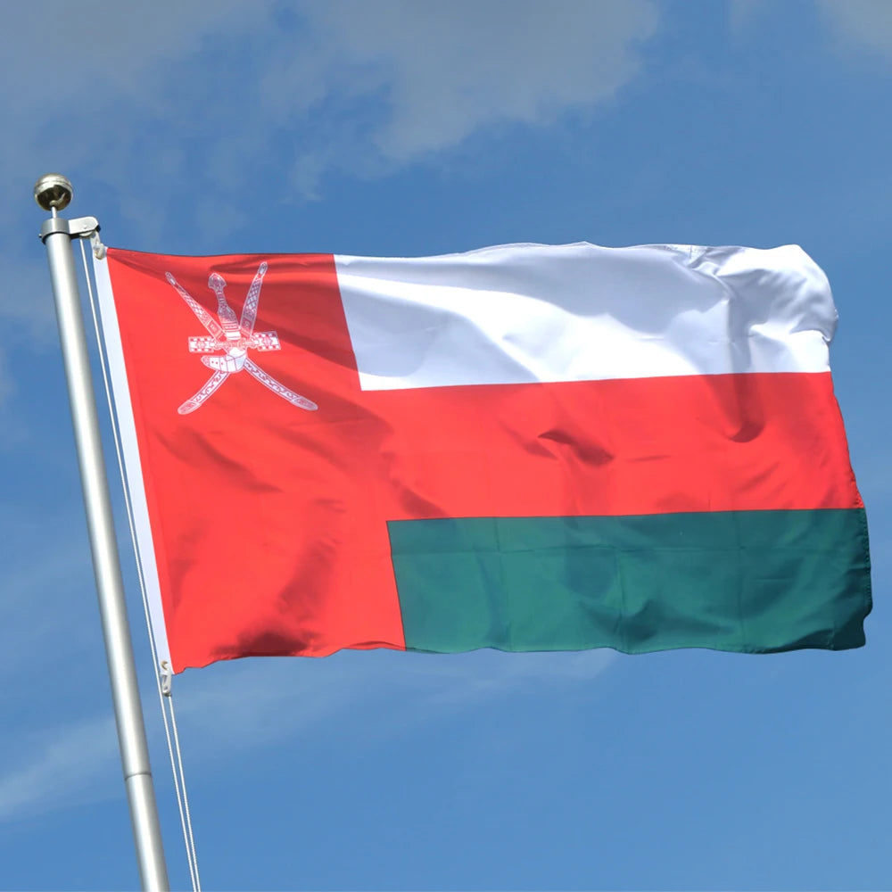 Wholesale  Fast Shipping Custom Flag 100% Polyester Flags 3x5ft the Sultanate of Oman All Country Flag