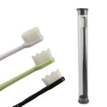 OEM Adult Tooth Brush Dental Oral Care Wave Ultra Soft 10000 Hairs Travel Charcoal Nano Toothbrush for Sensitive Teeth