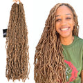 Crochet Hair Faux Locs Goddess Faux Locs Long Curly Dreadlocks Pre Looped 36 inch Faux Locs