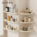 Yun No Drilling Suction Cup Shampoo Bathroom Wall Mounted Storage Rack Bracket Bathroom Shower Rack Corner Rack