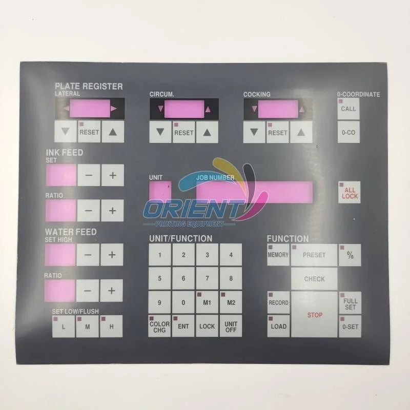 Good Quality PQC-I Console Panel Membrane for Komori Lithrone LS26 LS28 LS40 Spare Parts