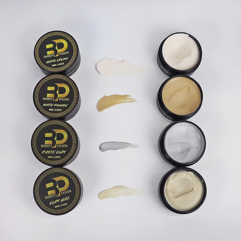 EU/AU/US Market Barber Matte Finish Natural Hair Clay Private Label Strong and Medium Hold