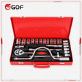 24pcs CR-V Uncharged Quick-Release Ratchet Wrench Socket Set Carbon Steel Hand Sliding Bar Auto Combination Hard Case