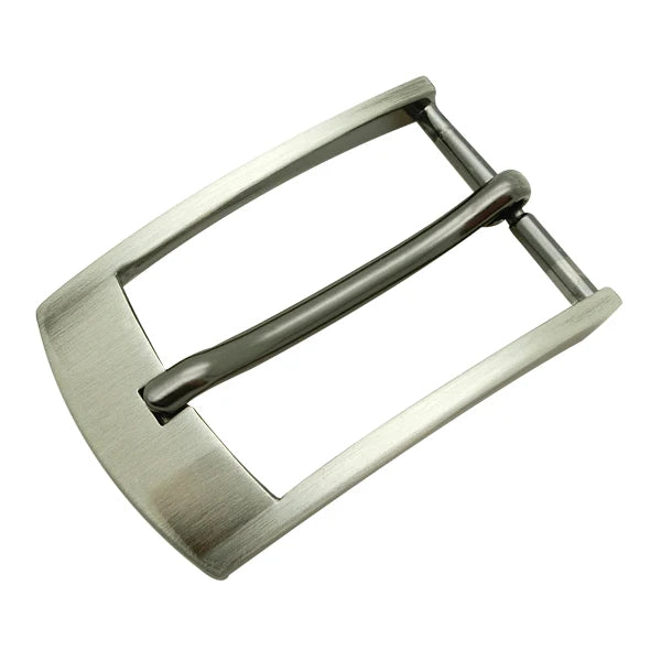 Factory Direct 30mm Nickel-Free Customizable Zinc Alloy Simple Pin Buckle with Custom Logo for Leather Belts (OEM/ODM Available)
