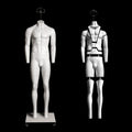 GH33 AFELLOW Male Full Body Matte White Fiberglass Dummy Clothing Photography Invisible Ghost Mannequin Stainless Steel Base