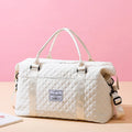 Fashion Women Multifunctional Handbag Sports Gym Bag Quilted Travel Duffle Bag