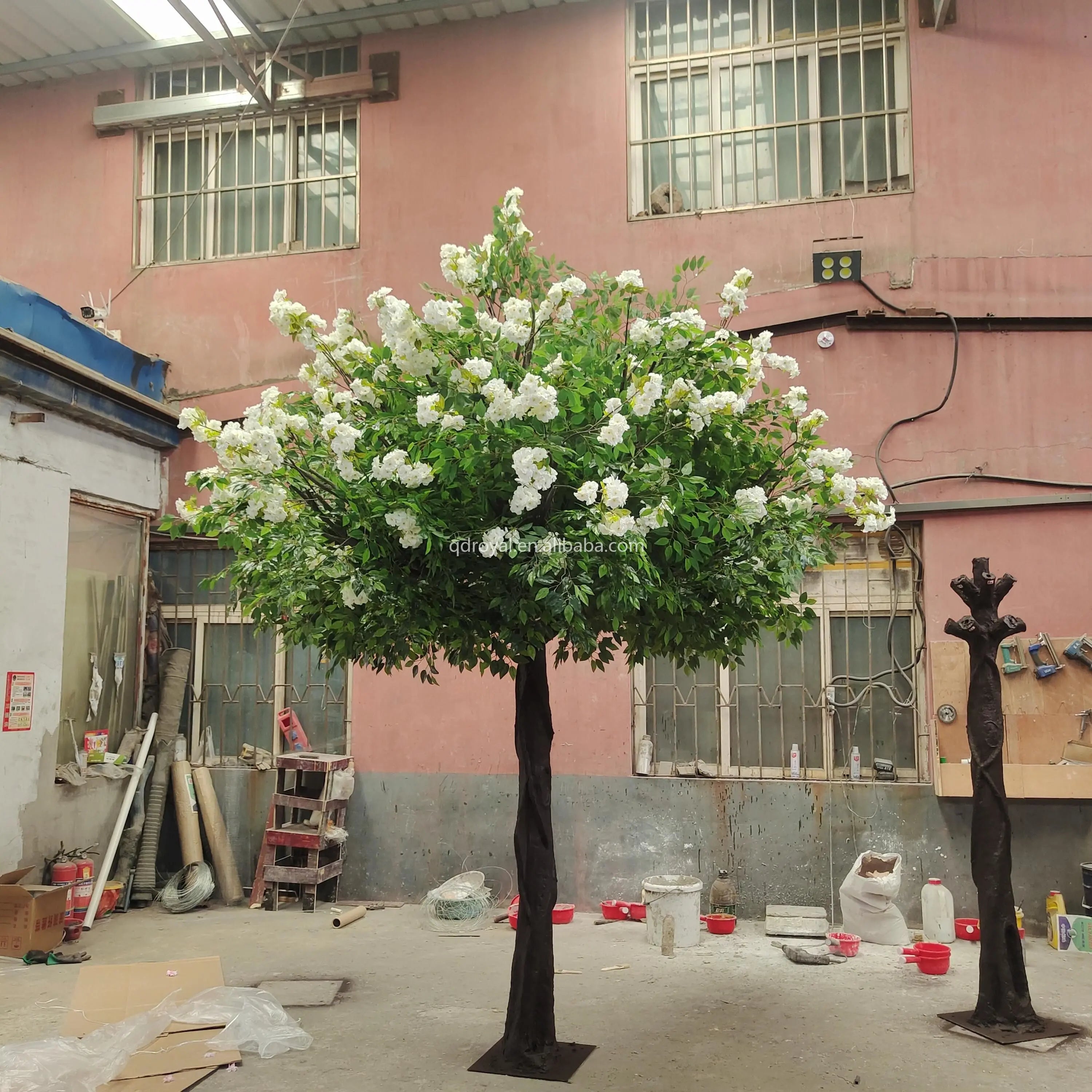 Wedding Decoration Small Sakura Tree Artificial Indoor Cherry Blossom Tree 1.8m White Cherry Blossom Tree