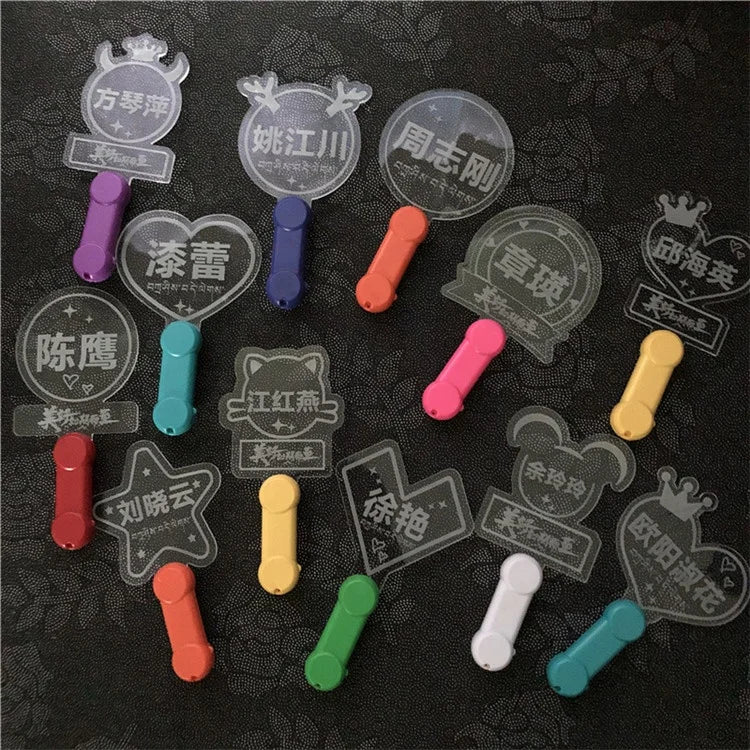 Promotional Party Star Concert Light Stick Mini Acrylic Led Fan Custom Kpop Lightstick