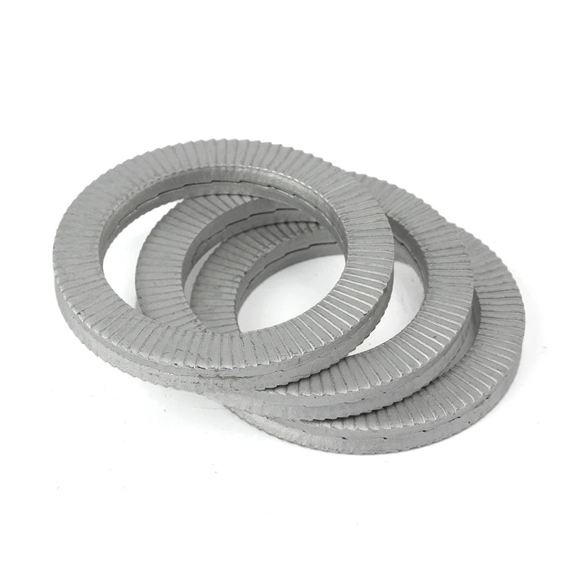 NL33 DIN25201S Carbon Steel Darcromet 1000h Double Stack Shock-Proof Self Locking Washers Wedge Lock Washers