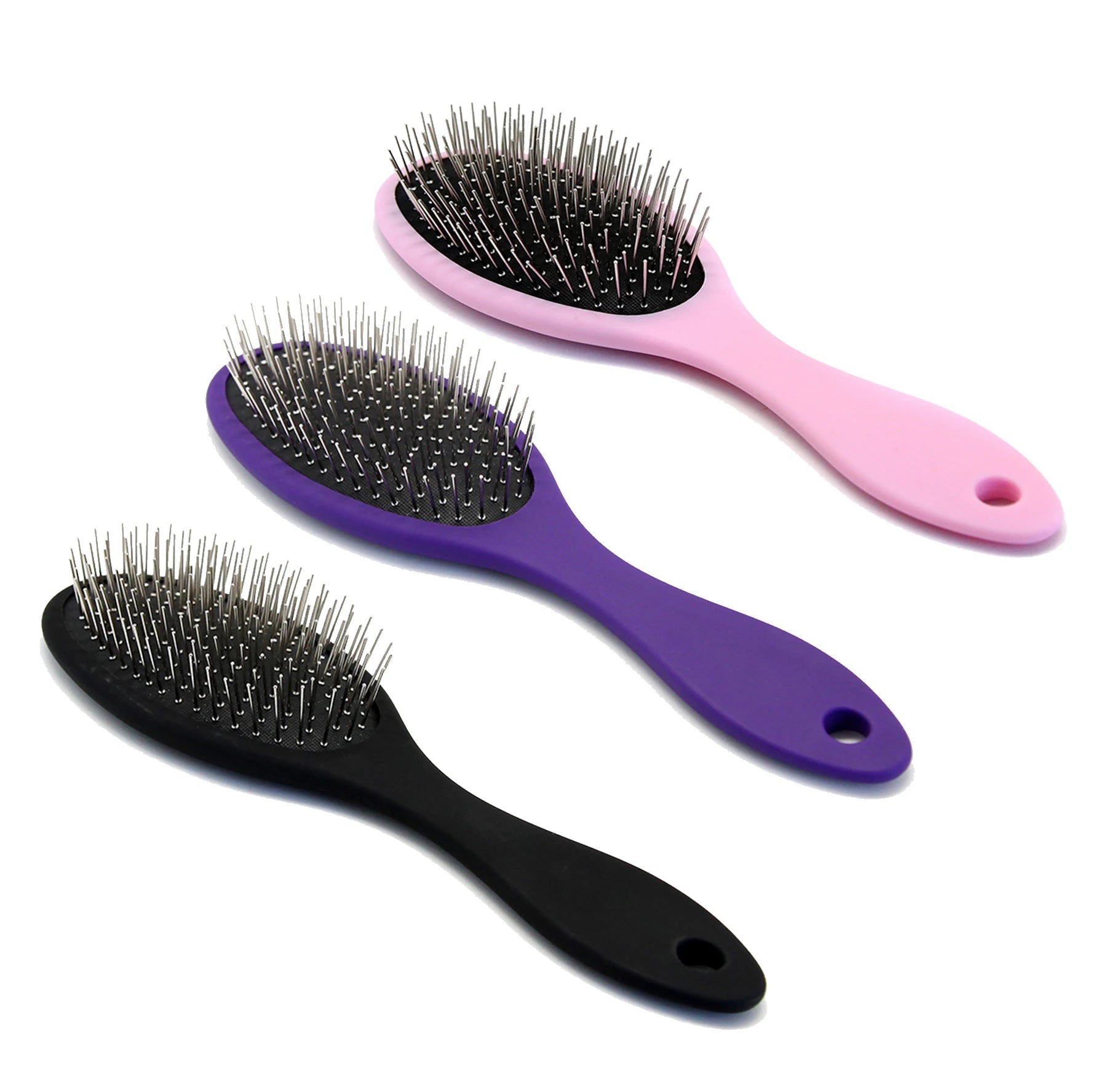 Baoli Low MOQ Mascotas Cepillo Metal Brush Pins With Blunted Ends Pet Grooming Pin Brush for Stimulate Hair Skin Follicles Brush