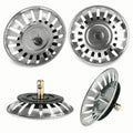 1PC Stainless Steel Kitchen Sink Strainer Stopper Waste Plug Sink Filter Filtre Lavabo Bathroom Hair Catcher Kitchen Accessories MegaBDM