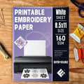 Water-Soluble Printable Embroidery Stabilizer Paper for Sewing Quilting Cross Stitch Craft Projects