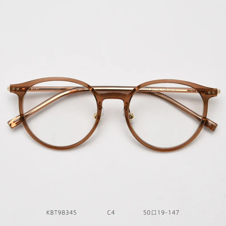 2025 Brand Titanium Eyeglasses Frame Prescription Myopia Glasses Retro Irregular Woman Man Luxury Reading Optical Eyewear
