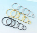 Swimsuit Bikini Metal O Ring Connectors Silver Zinc Alloy Rust-proof Buckle Rings for Swimwear Decor