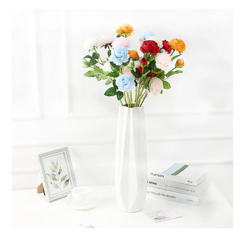 Wholesale 3-Head Silk Peony Artificial Flower Home and Wedding Decorations