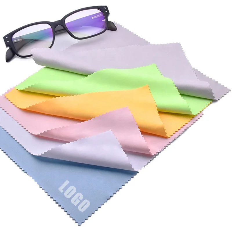 Best Microfibra Microfibre Eyeglass Cleaning Cloths Custom Logo Print for Glasses Laptop Screens Jewelry-Customizable Eyecare