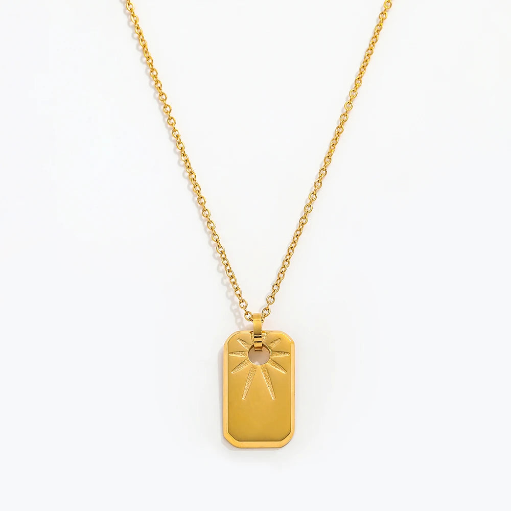 Joolim Jewelry 18K Gold Plated Hexagram Pendant Necklace Trendy Necklace