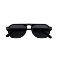 High-End Men's Vintage Acetate Sunglasses Comfortable with Transparent Frame and Tac Lenses