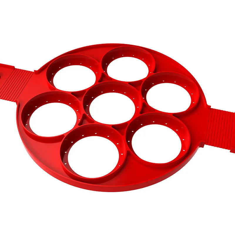 Food-grade Silicone Fried Egg Ring Heat Resistant Circle Omelette Mould Pan Poached Pancake Silicone Egg Ring for Breakfast