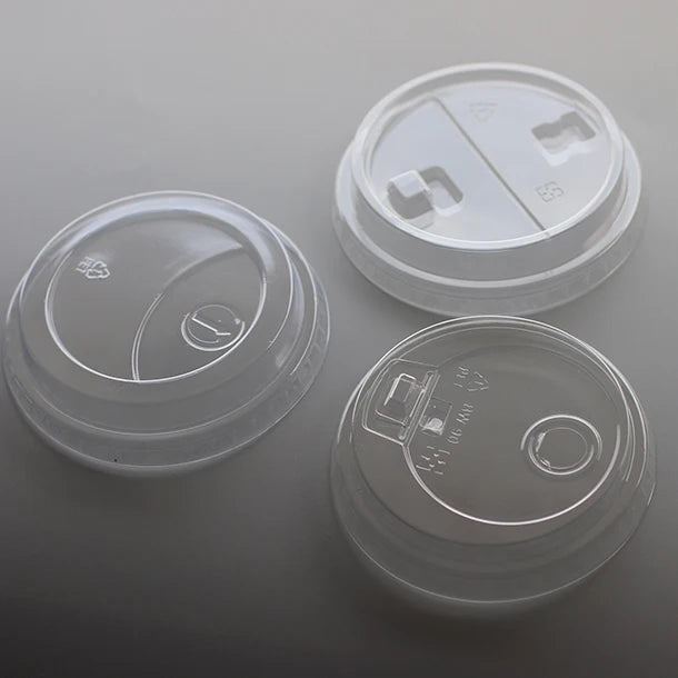 China PET Plastic 16oz 24oz Disposable Non Spill Transparent Food Grade Smart Lid Cup