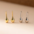 Elegant 925 Sterling Silver Teardrop Earrings Gold-Plated Ear Hooks Fashionable Women's Statement Jewelry for Weddings Parties