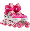 EACH  Roller Skate Shoes for Kids Inline Skates Flashing Roller Adjustable Roller Skates 4 Wheels Professional
