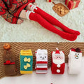 Wholesale Super Soft Cute 3D Xmas Long Socks Women Thigh High Fuzzy Fluffy Christmas Socks