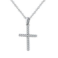 RINNTIN SN219 Hot Selling 925 Sterling Silver 14K Gold Plated Cross Necklace for Women