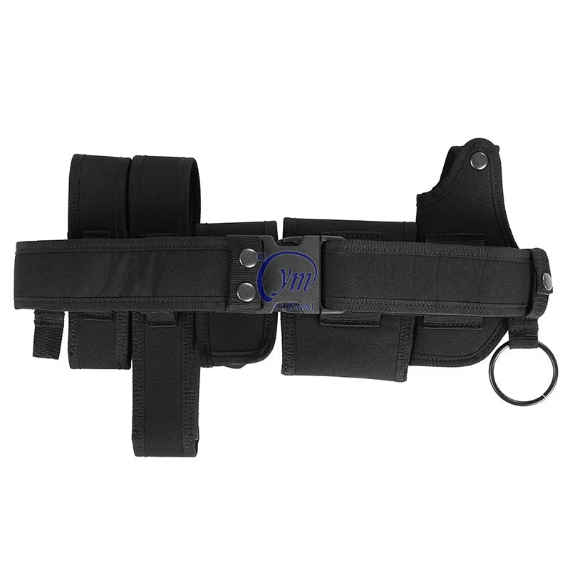 Custom 6-pieces Security Utility Kit Anti-Slip Multi-function Tactical Belt With Tool Pouch Bags