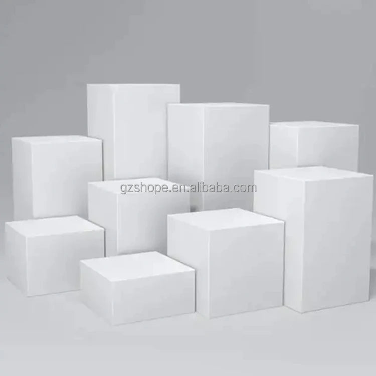 SHP Wholesale Clear Acrylic Buffet Riser for Wedding Party Custom Logo Durable Acrylic Pedestal Riser for Store Display