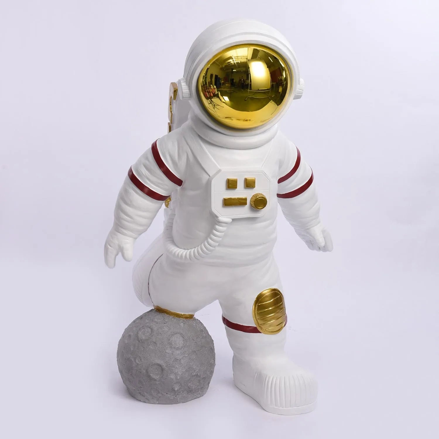 Modern Living Room Big Large Real Size Home Decoration Item Moon Astronaut Office Statue