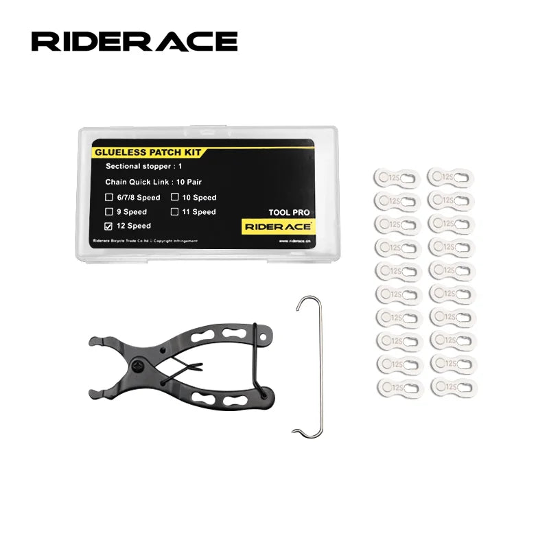 RIDERACE Mountain Bicycle Chain Link Connector Joints Magic Buttons Chain Pliers 6/7/8/9/10/11/12 Speed Quick Master Links Parts