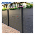 NA-VIEW Custom Modular Metal Fence Easy Installation Horizontal Aluminum Panels for Villa Garden House Trellis 3D Modelling
