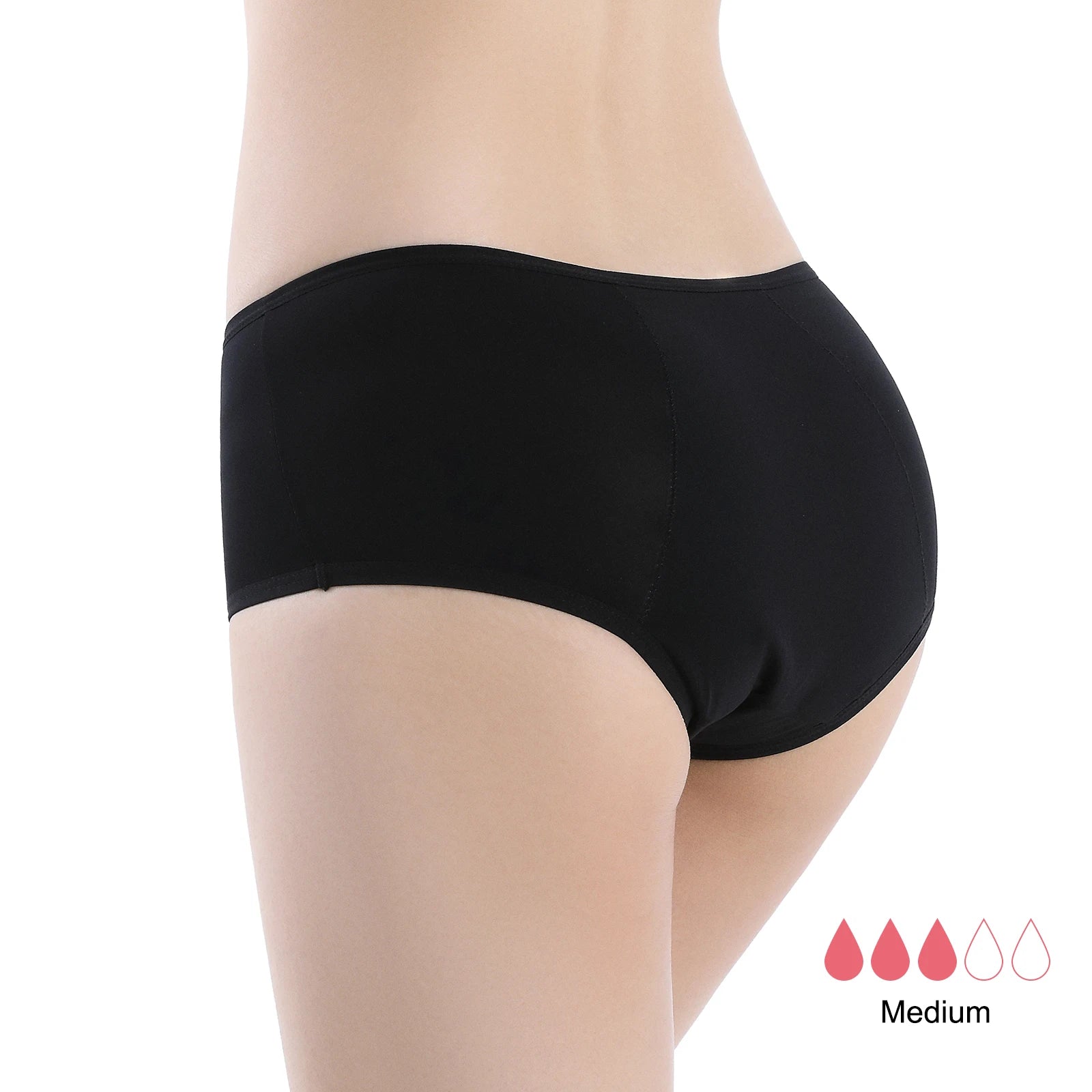 Shanhao OEM Organic Cotton 4 Layers Absorbent Leakproof Panties Womens Reusable  Menstrual Period Panties