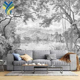 Custom 3D Floral Mural Wallpaper for Home & Office Modern Luxury Waterproof Fabric Wall Decor in Living Room & Bathroom
