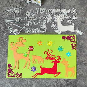 AAGU New Metal Cutting Dies Mould Scrapbooking Cutting Die Invitation Card Deers Animal Cover Corner Craft Paper Cutting Die
