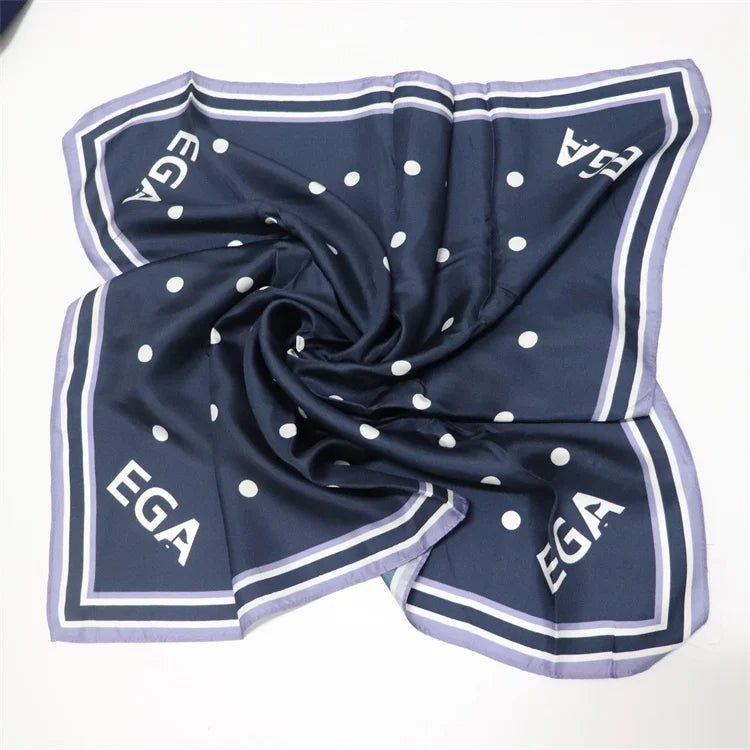 Women's Digital Print Silk Scarf Square Style on Sale