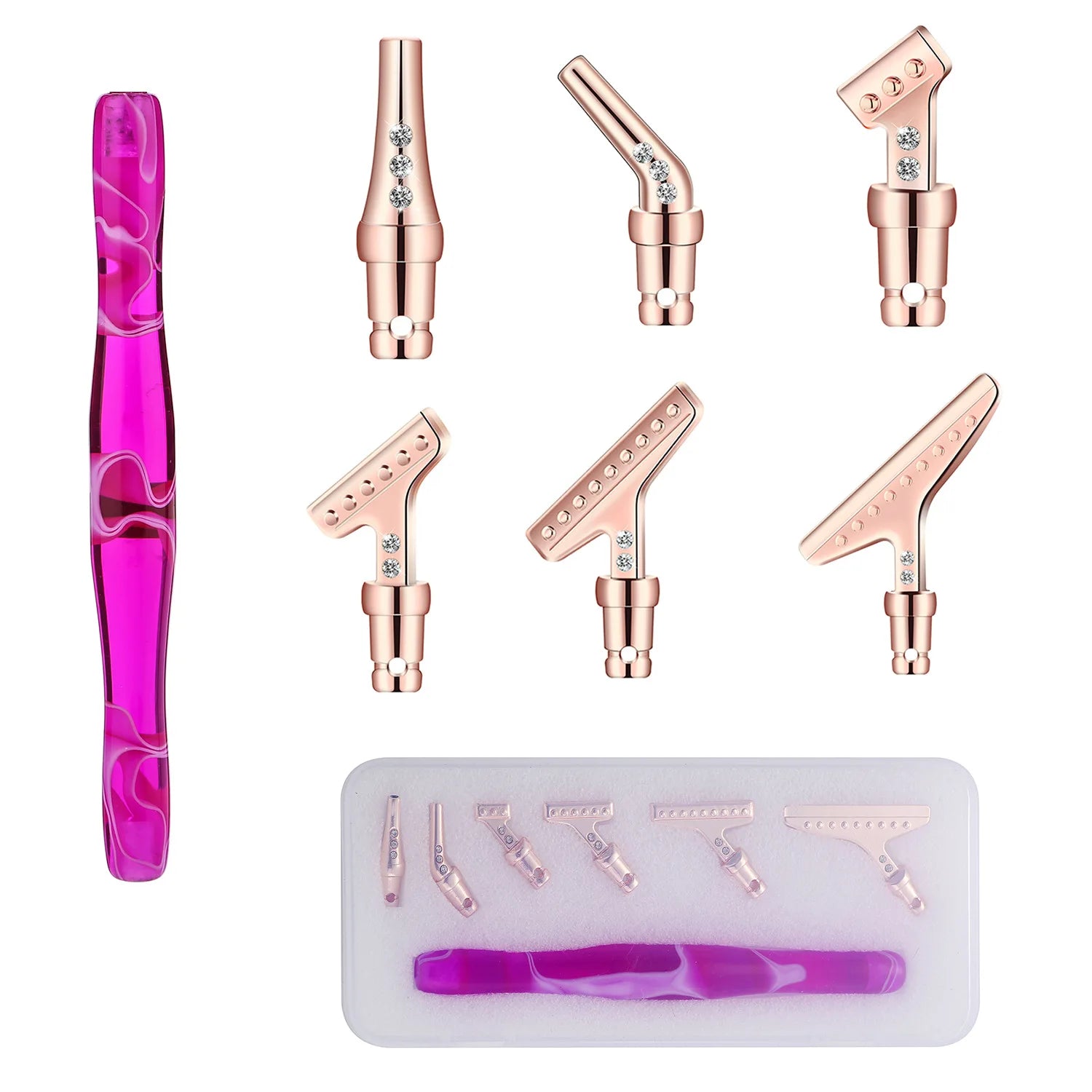 New Alloy Resin Pen Metal Point Drilling Pen Tip Diy Tools Combination Set Diamond Painting Tools