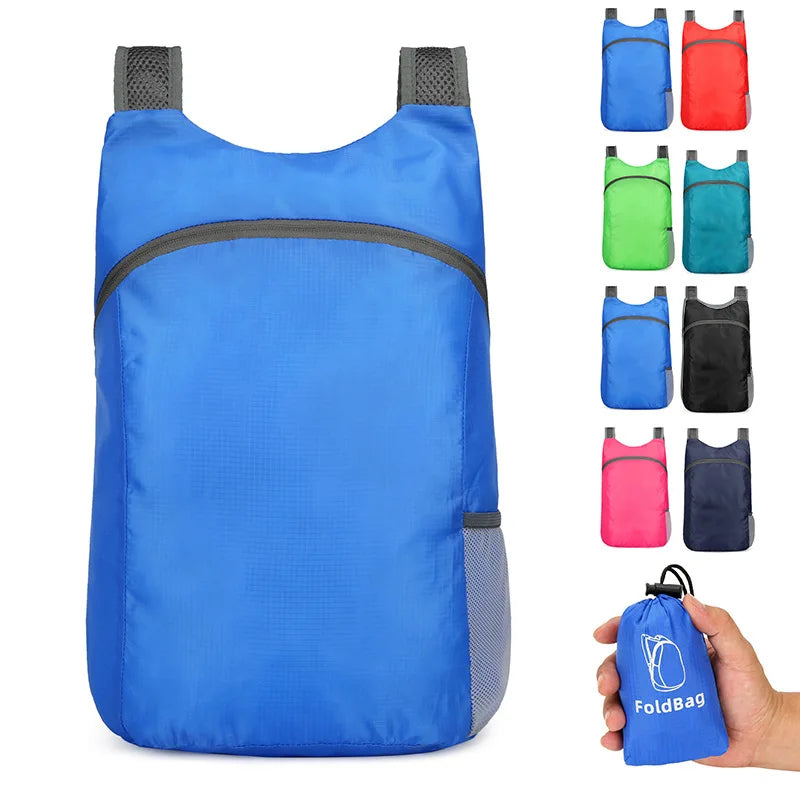 Ultralight Outdoor Foldable Backpacks for Climbing 20l Nylon Sport Backpack Waterproof Foldablel Lightweight Hiking Backpack