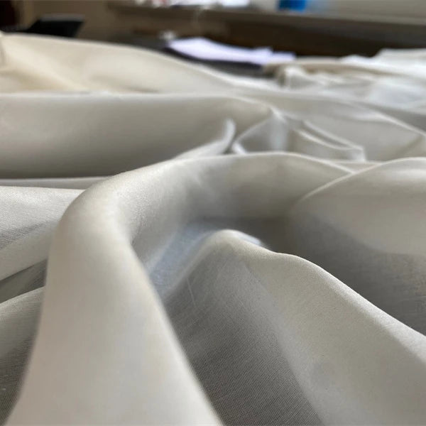 Hot Sale Pure 100% Silk Cotton Voile 9mm Satin Fabric From China Factory