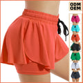 Flowy Athletic Shorts for Women Gym Yoga Workout Running Short Spandex Butterfly Tennis Skirts Cute Clothes Summer