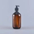 Hand Wash Lotion Pumps for Amber 16oz Green Shampoo Bottle 500ml