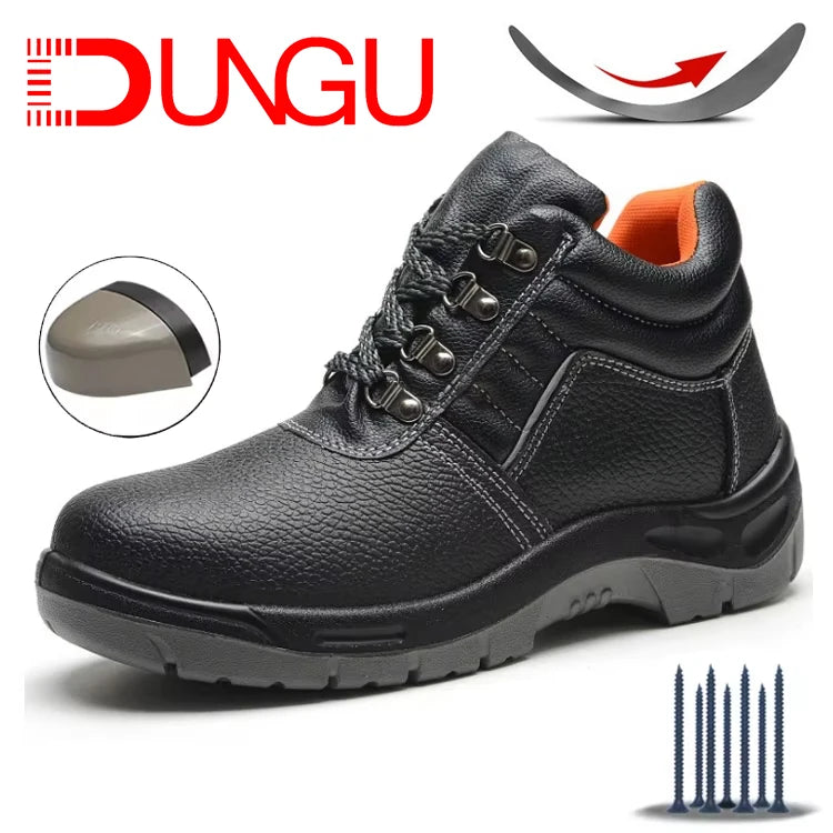 Hot Selling Famous Brand Men's Construction Work & Hiking Shoes New Comfortable Anti-slip & Anti-puncture Winter Safety Stock