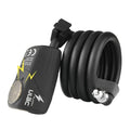 ULAC Bike Lock 110dB Steel Cable Anti-Theft Safe Black 12mm X 120mm