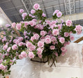 Vv241 High Quality Artificial Silk Diamond Roses Decorative Wall Hanging Artificial Flowers for Wedding Ceiling Decoration